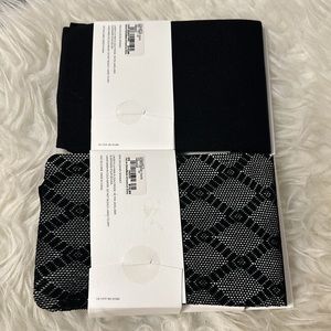 NWT Dynamite Basic Opaque & Double Fishnet Tights XS/S